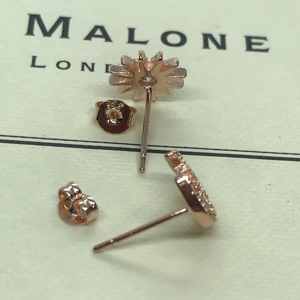 Gold Plated Star Moon Earrings - Picture 4 of 5